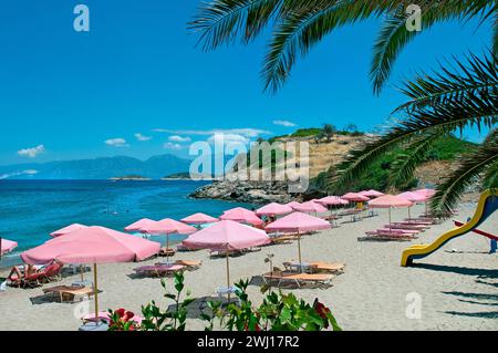 Havania Beach, Agios Nikolaos, Kreta, Griechenland Stockfoto