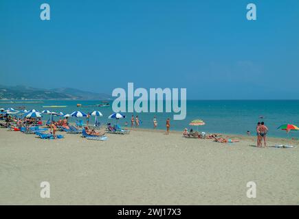 Strand in Alykes, Zakynthos, Ionische Inseln, Griechenland Stockfoto