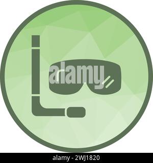 Vektorbild des Schnorchelsymbols. Stock Vektor