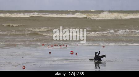 henry's Island Sea Beach, wunderschöne Küste von Bakkhali und Urlaubsziel in der Nähe von kalkutta in westbengalen, indien Stockfoto