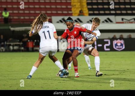 Costa Ricas Freundschaftsspiel der Nationalmannschaft gegen Seattle Reign aus den USA im Alejandro Morera Soto Stadium in Alajuela, Costa Rica. Brendy Nunez/SPP (Brendy Nunez Hidalgo/SPP) Stockfoto