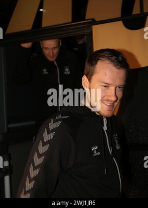 Felix Claar SC Magdeburg IHF Super Globe Sieger 2023 beim Empfang in Magdeburg am 11/13/2023 Stockfoto