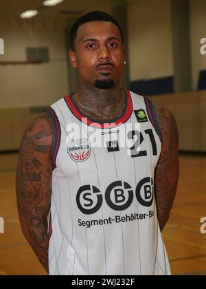 Bill Borekambi SBB Baskets Barmer 2. Basketball Bundesliga ProB Nord Saison 2023-24 am 12/2023 Stockfoto