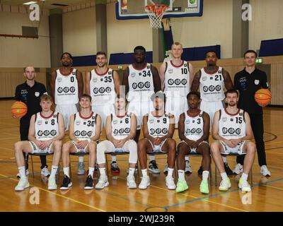 Mannschaftsbild SBB Baskets Barmer 2. Basketball Bundesliga ProB Nord Saison 2023-24 am 12/2023 Stockfoto