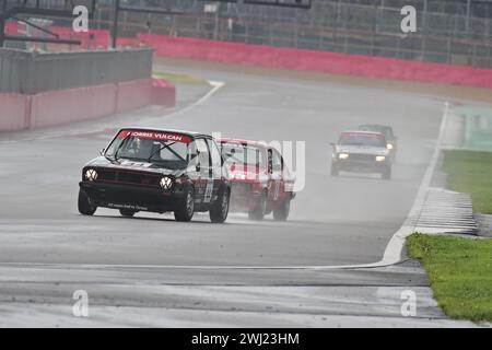 Tom Shephard, Jim Morris, Volkswagen Golf GTi, HRDC „Gerry Marshall“ Trophy Series, mehr als 30 Autos in der Startaufstellung für ein fünfundvierzigminütiges Rennen mit zwei Fahrern Stockfoto