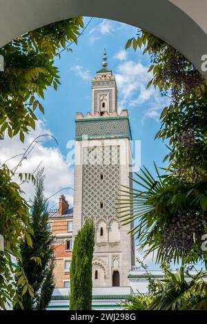 Die große Moschee von Paris Stockfoto