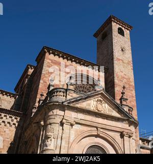 Basilika Siguenza, Sigüenza, Guadalajara, Kastilien-La Mancha, Spanien Stockfoto