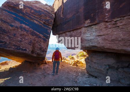 Slot Canyons sind ein typisches Landschaftsmerkmal im Südwesten der USA, Utah Stockfoto