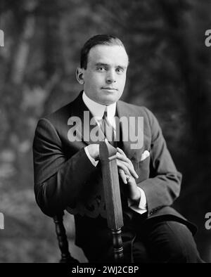 Hollywood-Schauspieler Douglas Fairbanks - Harris & Ewing, Foto 1905 - Glasnegativ Stockfoto