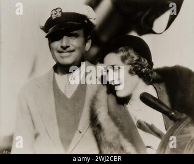 Verheiratetes Paar und Stars, Douglas Fairbanks und Mary Pickford (1932) Stockfoto