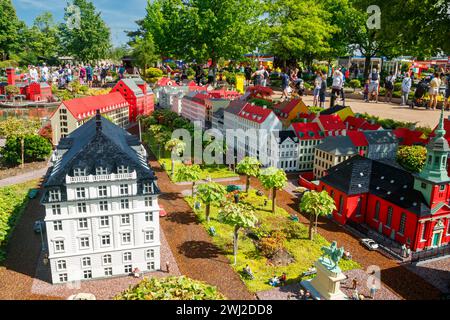 Billund, Dänemark - 16. Juni 2023: Vergnügungspark Legoland in Dänemark. Stockfoto