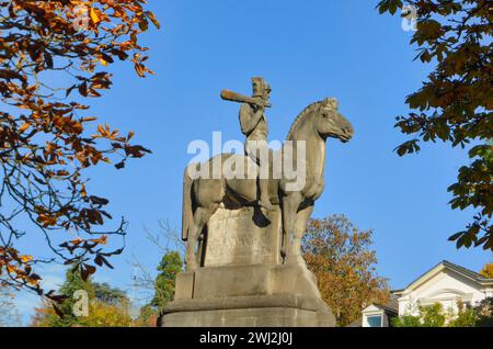 Kriegsdenkmal von 1909 bis zum Deutsch-Französischen Krieg im Nerotal Wiesbaden Stockfoto