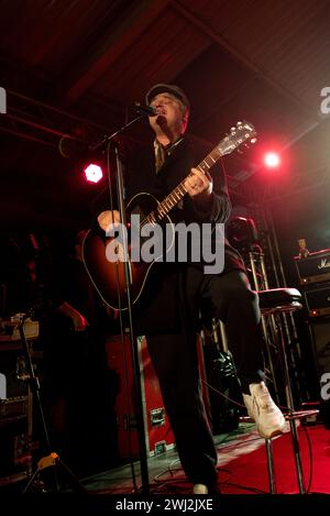 Southampton, Großbritannien. Februar 2024. Libertines Peter Doherty und Carl Barat spielen einen akustischen Aufwärmkonzert in den Engine Rooms und werben für ihr Album All Quiet on the Eastern Esplanade. Cristina Massei/Alamy Live News Stockfoto