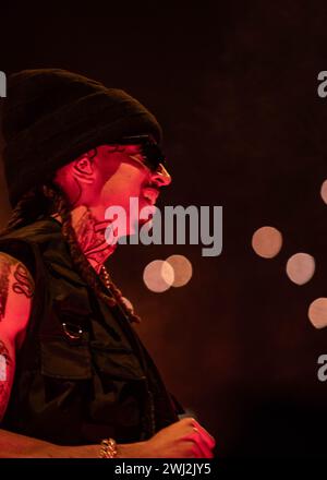 London, Vereinigtes Königreich. februar 2024. Das Hip-Hop-Kollektiv D-Block Europe aus South London präsentiert eine ausverkaufte Show im O2. Cristina Massei/Alamy Live News Stockfoto