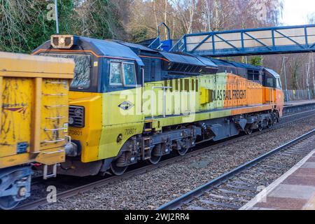 Güterzug West midlands england großbritannien Stockfoto