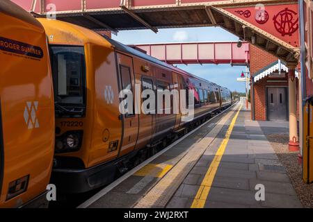 Dieselbetriebene Pendlerstation West midlands england großbritannien Stockfoto