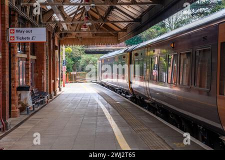 Dieselbetriebene Pendlerstation West midlands england großbritannien Stockfoto