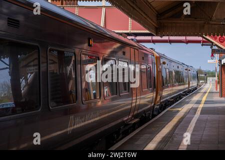 Dieselbetriebene Pendlerstation West midlands england großbritannien Stockfoto