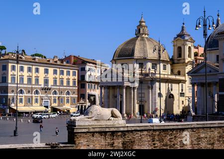 Rom, IT - 11. August 2023: Piazza del Popolo Stockfoto