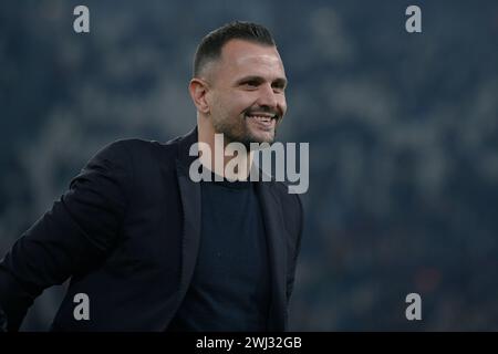 Torino, Italien. Februar 2024. Foto Fabio Ferrari/LaPresse 12 Febbraio 2024 - Turin, Italien - Sport - Juventus vs Udinese - Campionato italiano di calcio Serie A TIM 2023/2024 - Allianz Stadium. Nella Foto: Simone Pepe 12. Februar 2023 Turin, Italien - Sport Soccer - Juventus vs Udinese - italienische Fußballmeisterschaft League A TIM 2023/2024 - Allianz Stadium im Bild: Simone Pepe Credit: LaPresse/Alamy Live News Stockfoto