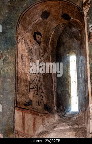 Gotische Gemälde, Kirche San Martín de Tours, Gazeo, Álava, Spanien, Europa Stockfoto