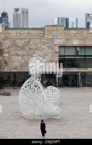 Kunstwerk Body of Knowledge, Campus Westend, Goethe-Universität, Frankfurt am Main, Deutschland Europa â€‹ Stockfoto