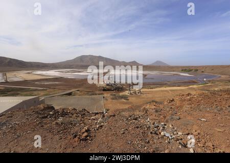 Die Salinas Pedra de Luma auf der Insel Sal, Kap Verde, Afrika Stockfoto