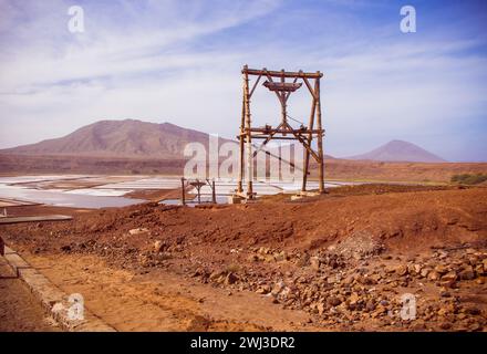 Die Salinas Pedra de Luma auf der Insel Sal, Kap Verde, Afrika Stockfoto