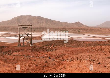 Die Salinas Pedra de Luma auf der Insel Sal, Kap Verde, Afrika Stockfoto