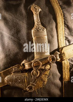 Khanjar in Bait Al Zubair Museum, Maskat, Oman Stockfoto