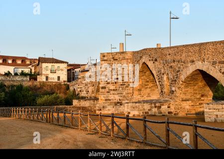 Detailansicht des Krankenhauses de orbigo in leon spanien. Stockfoto