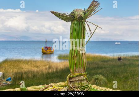 Machen Sie auf Titicaca Stockfoto