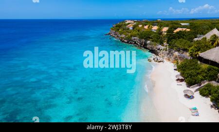 Playa Kalki Beach Karibikinsel Curacao, Playa Kalki in Curacao Karibik Stockfoto