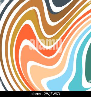 Vektortinte Wellenstruktur. Handgezeichneter Retro-Tinteneffekt. Ideal für Gruß- und Hochzeitskarten, Vorlagen, Banner Stock Vektor