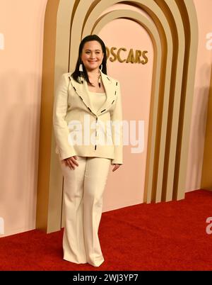 Los Angeles, Beverly Hills. Februar 2024. Lily Gladstone nimmt am Montag, den 12. Februar 2024, am 96. Jährlichen Oscars-Nominees-Mittagessen im Beverly Hilton in Beverly Hills, Kalifornien, Teil. Foto: Jim Ruymen/UPI Credit: UPI/Alamy Live News Stockfoto