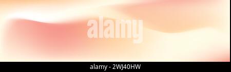 Hintergrund mit weichem Pastellverlauf, der Rosa, Pfirsich und Gelb überblendet. Illustration des flachen Vektors auf weißem Hintergrund isoliert. Stock Vektor