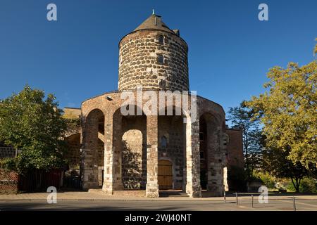 Gereons Mühlenturm mit mittelalterlicher Stadtmauer, Köln, Nordrhein-Westfalen, Deutschland, Europa Stockfoto