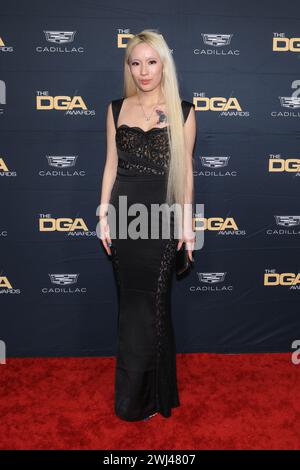 Beverly Hills, Kalifornien, USA. Februar 2024. Nicolette Anqi Xiang nimmt an den 76. Annual Directors Guild of America Awards im Beverly Hilton Hotel in Beverly Hills, Kalifornien, Teil. Quelle: Sheri Determan Stockfoto