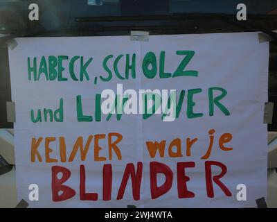 Bauern protestieren am 08/2024 in Magdeburg â€‹ Stockfoto