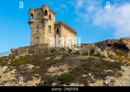 Castillo de Santa Catalina, Schloss in Tarifa, Spanien Stockfoto