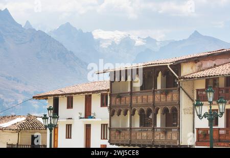 Kolonialdorf in Peru Stockfoto