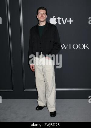 New York City, USA. Februar 2024. Nate Mann nahm an der „New Look“-Weltpremiere Teil, die am 12. Februar 2024 in der Florence Gould Hall in New York City stattfand © Steven Bergman/AFF-USA.COM Credit: AFF/Alamy Live News Stockfoto