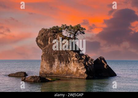 Die Stadt Inkumu in Bartin, Türkei, ist eine Urlaubsregion. Stockfoto