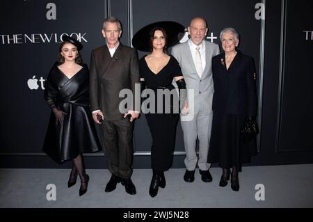 Maisie Williams, Ben Mendelsohn, Juliette Binoche, John Malkovich und Glenn Close bei der Weltpremiere der Apple TV Serie The New Look in der Florence Gould Hall. New York, 12.02.2024 *** Maisie Williams, Ben Mendelsohn, Juliette Binoche, John Malkovich und Glenn Close bei der Weltpremiere der Apple TV-Serie The New Look at Florence Gould Hall New York, 12 02 2024 Foto:XB.xHinex/xFuturexImagex Look 4287 Stockfoto