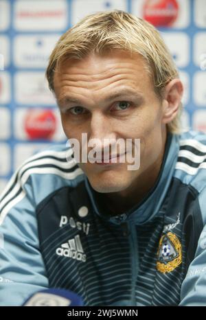 Sami Hyypiä, der finnische Profifußballer, der 10 Jahre lang als Verteidiger für den FC Liverpool spielte (1999–2009). Stockfoto