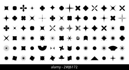 Abstrakte geometrische Vektorformen für Infografiken, Webdesign und einzigartige moderne Designs. Stock Vektor