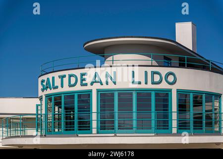 Saltdean Lido< Saltdean, East Susex UK Stockfoto