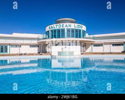 Saltdean Lido< Saltdean, East Susex UK Stockfoto