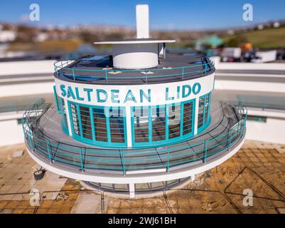 Saltdean Lido< Saltdean, East Susex UK Stockfoto