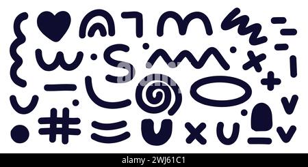 Abstrakte geometrische Vektorformen für Infografiken, Webdesign und einzigartige moderne Designs. Stock Vektor